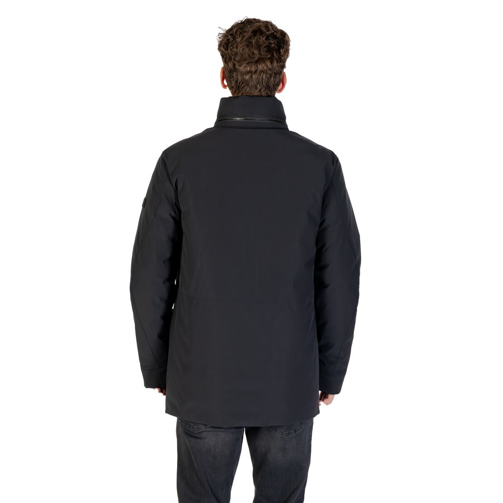 Black Polyester Parka
