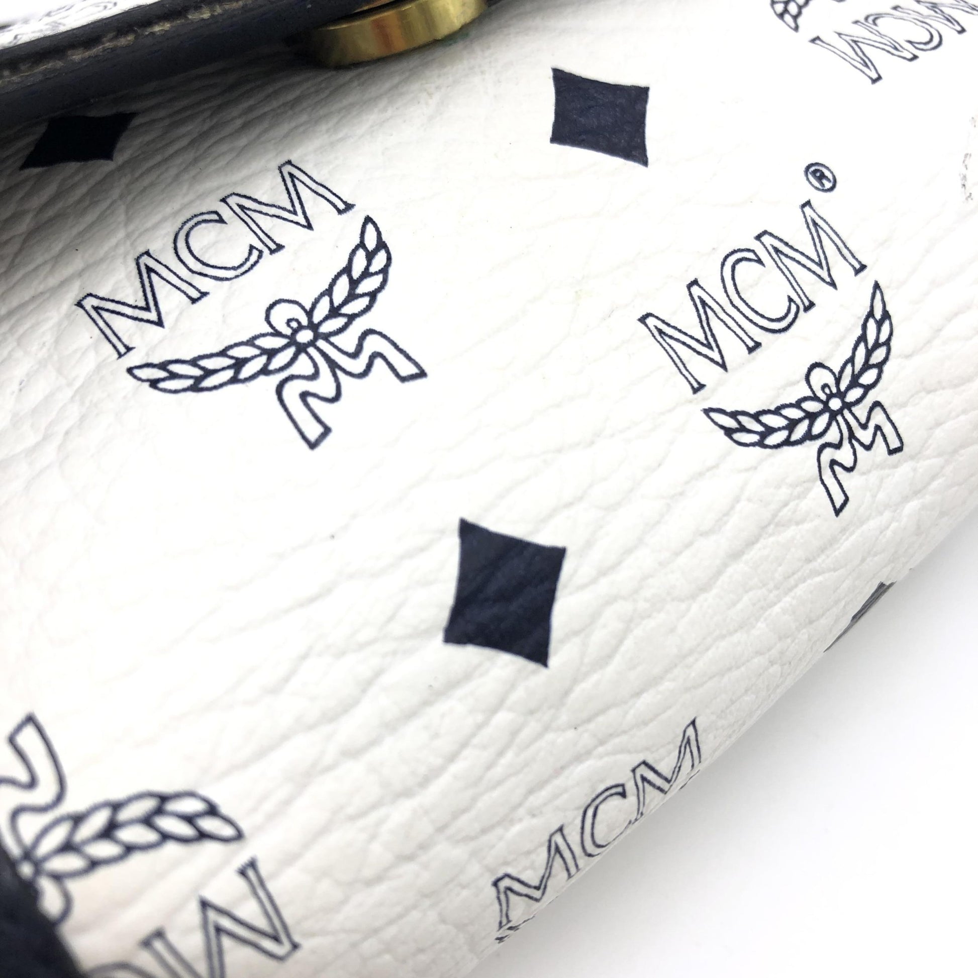 Mini Crossbody Bag White Visetos