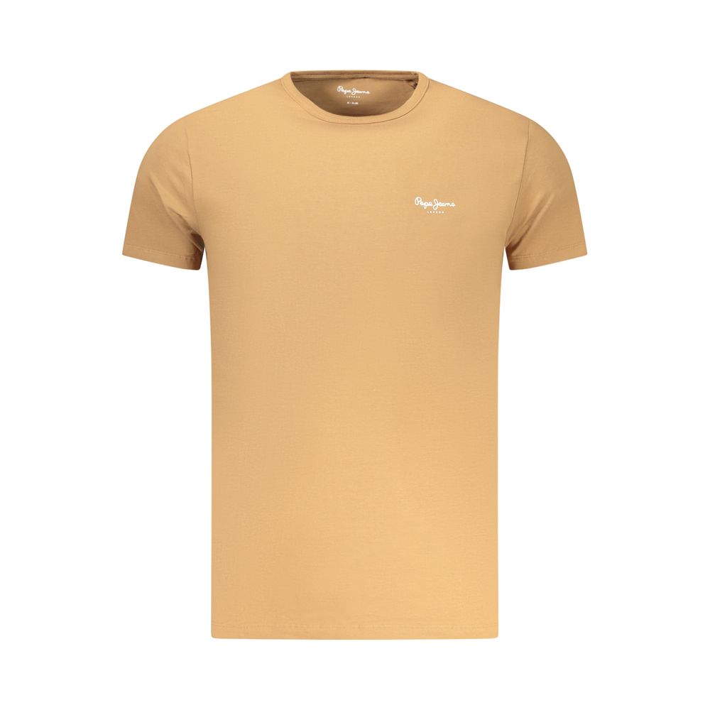 Marrone Cotton Men T-Shirt