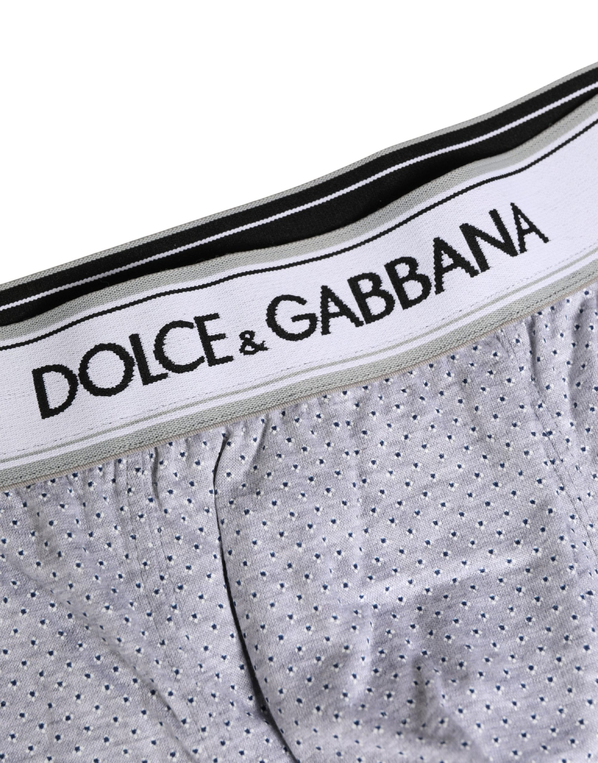 Gray Logo Cotton Men Regular Boxer Underwear