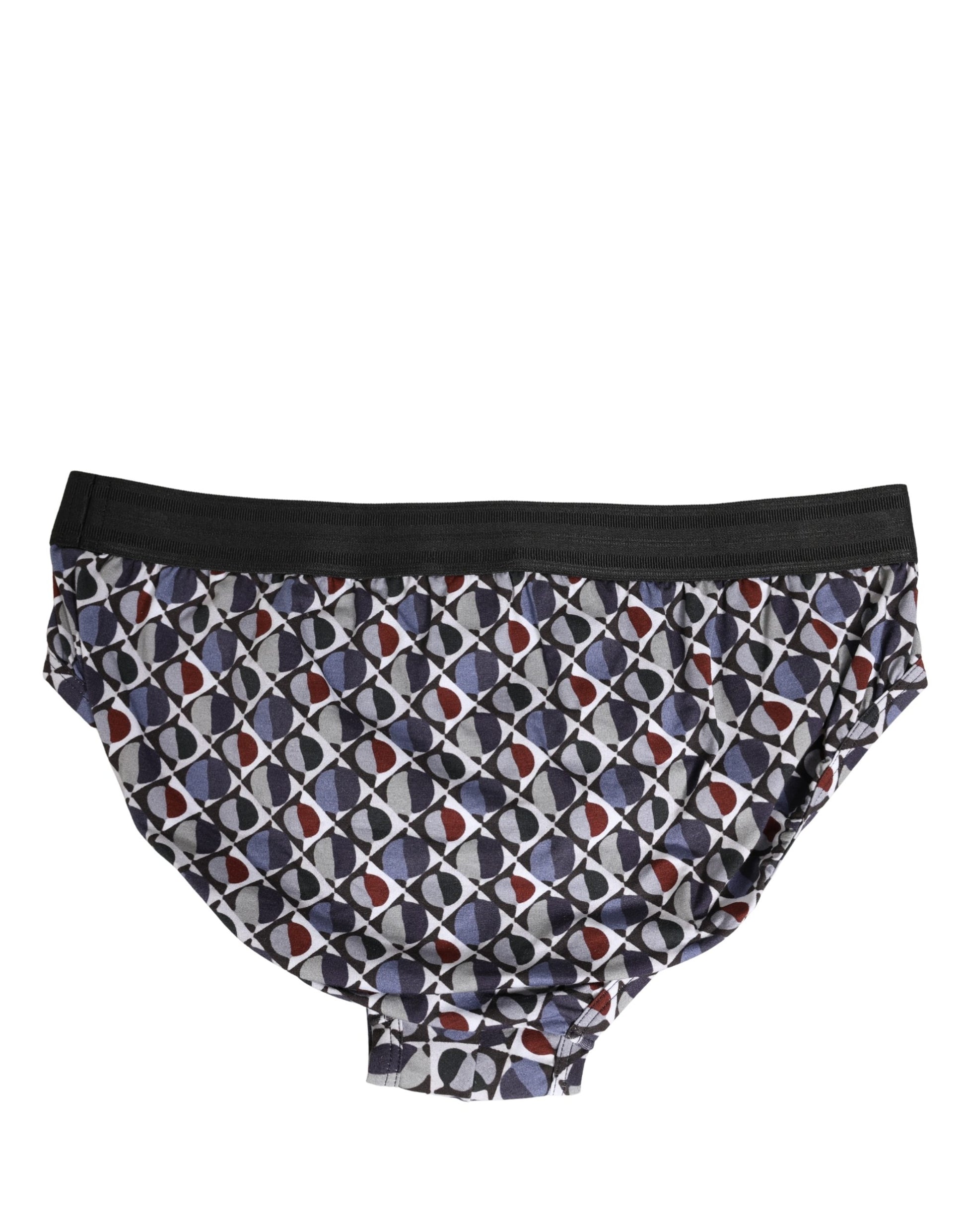 Multicolor Patterned Men Midi Brief Underwear