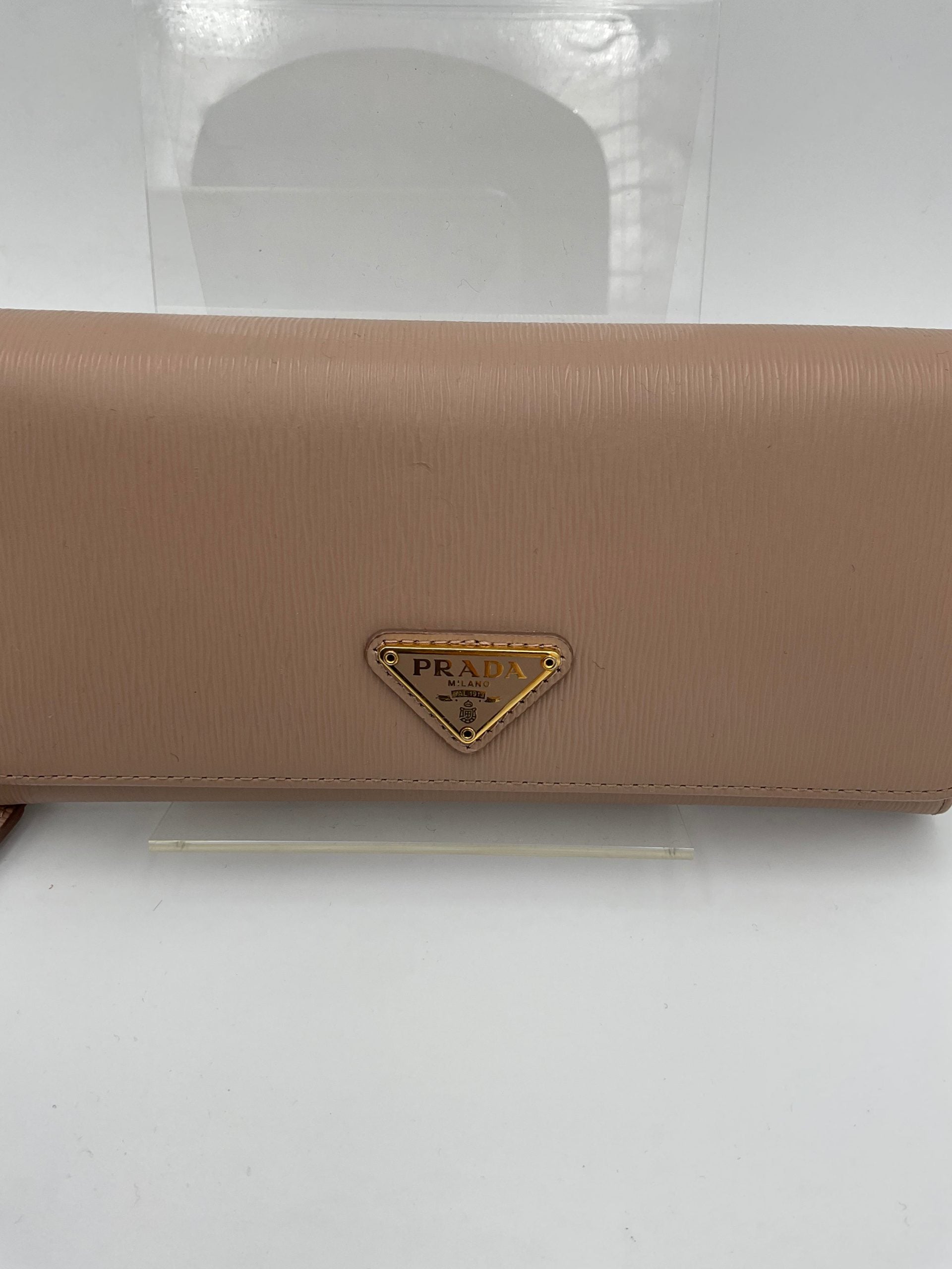 PRADA Powder Saffiano with Card Holder Wallet