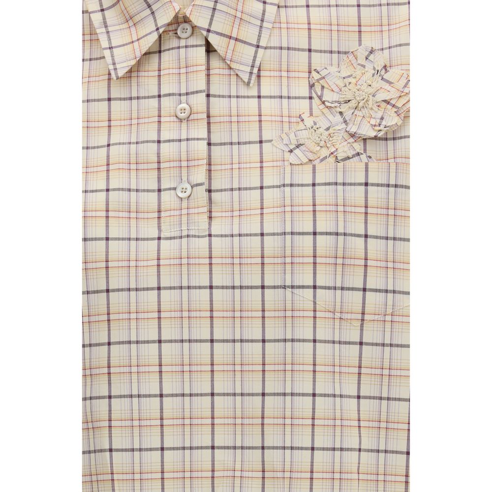 Beige Fabric Shirt