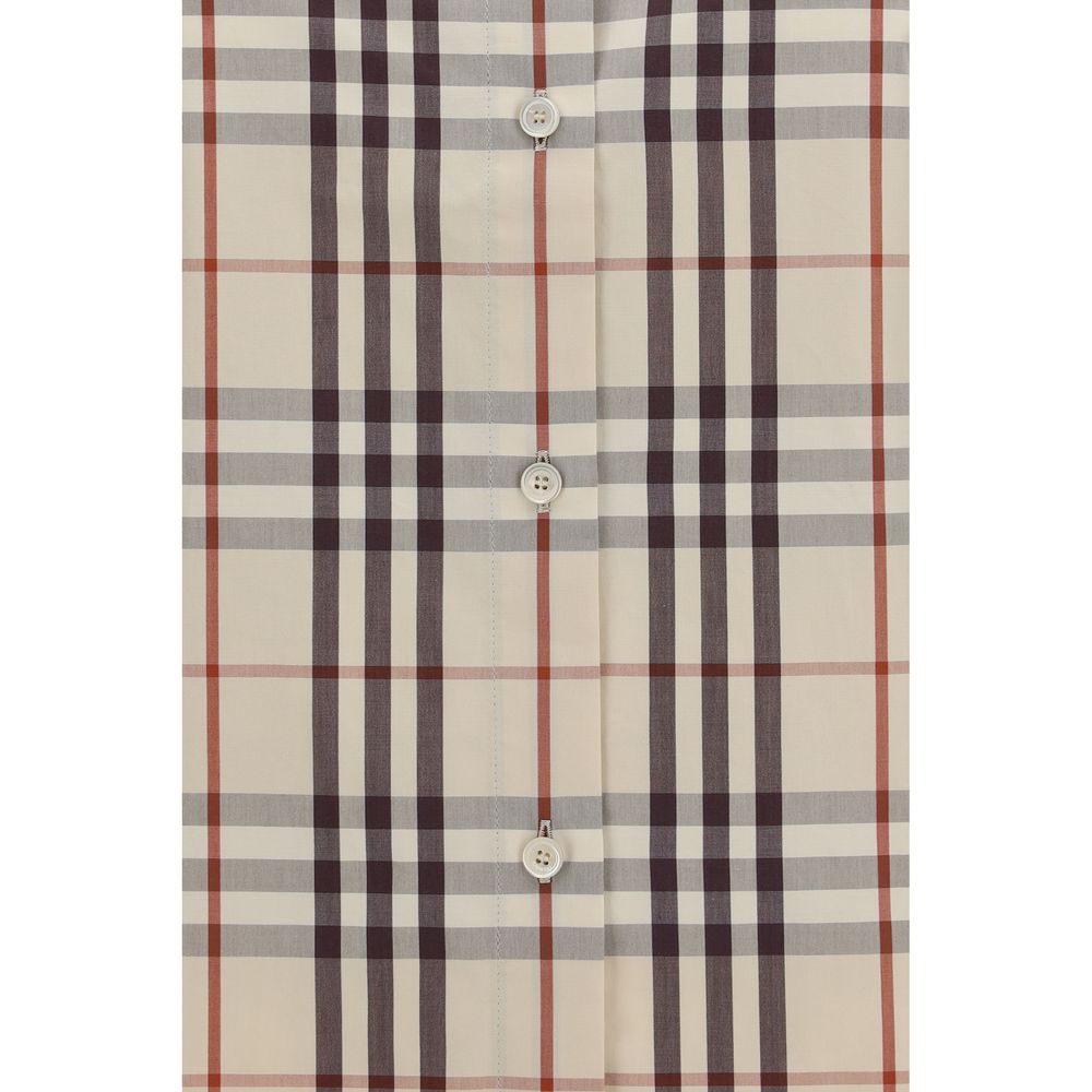 Beige Cotton Pattern Shirt