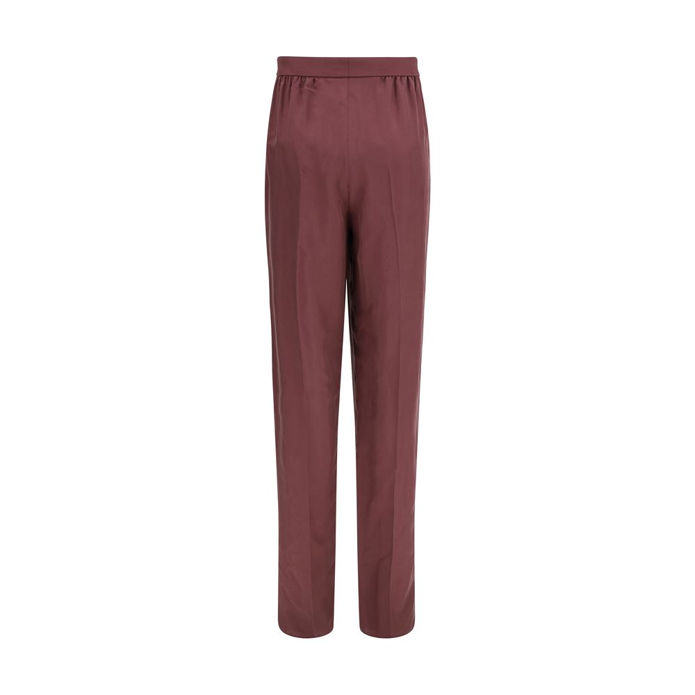 Purple Silk Dress Pants