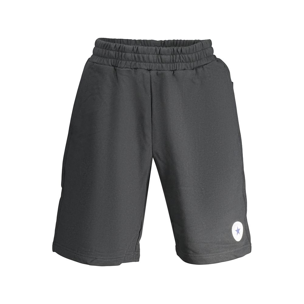 Black Cotton Men's Sweatpants