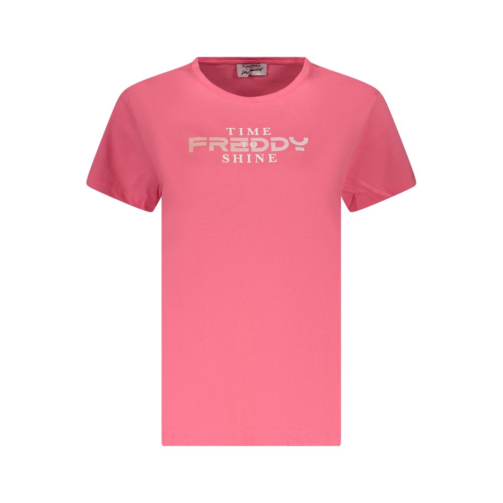 Pink Cotton Women's T-Shirt