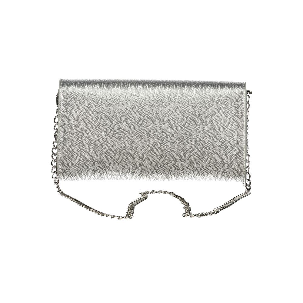 Argento Polyurethane Women's Handbag