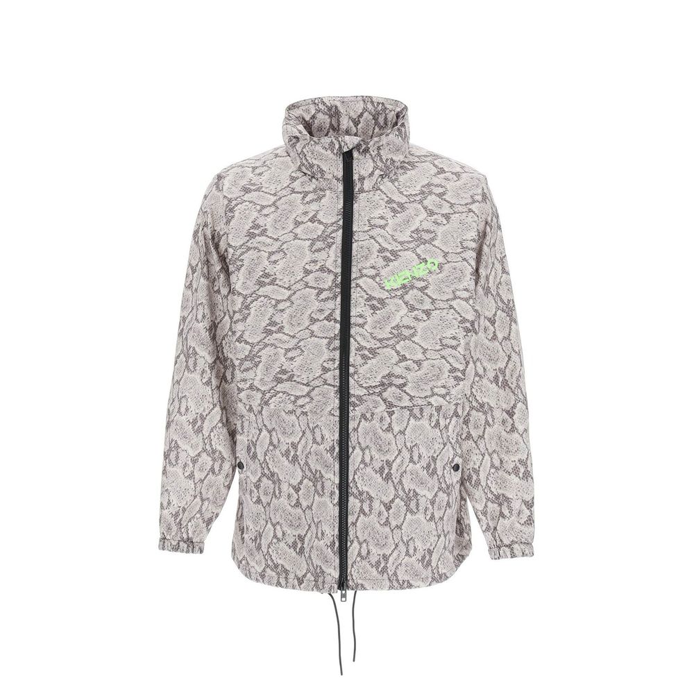 Beige Polyester Shell Jacket