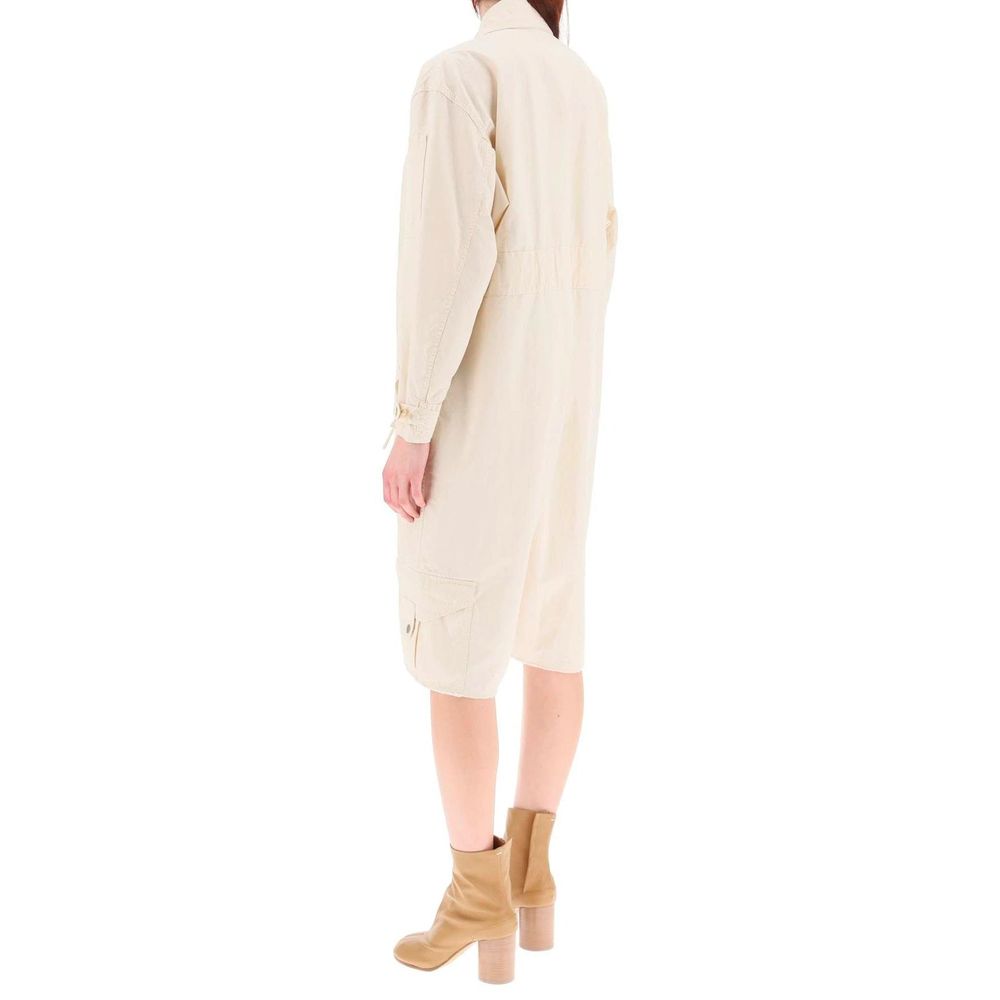 White Cotton Jumpsuit