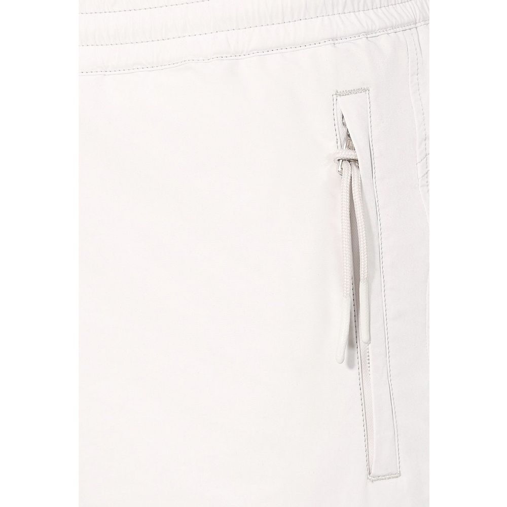 Gray Polyester Athletic Pants