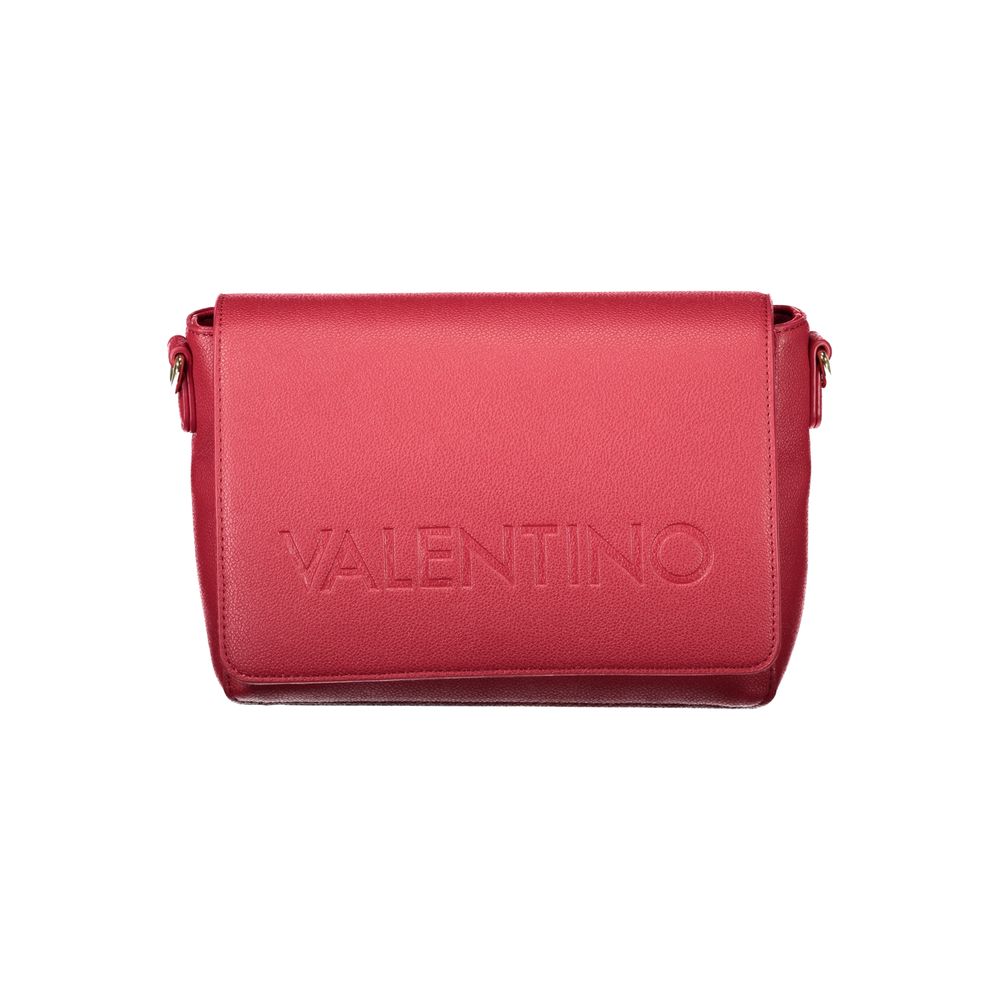 Rosso Poliuretano Donna Bag With Adjustable And Removable Strap
