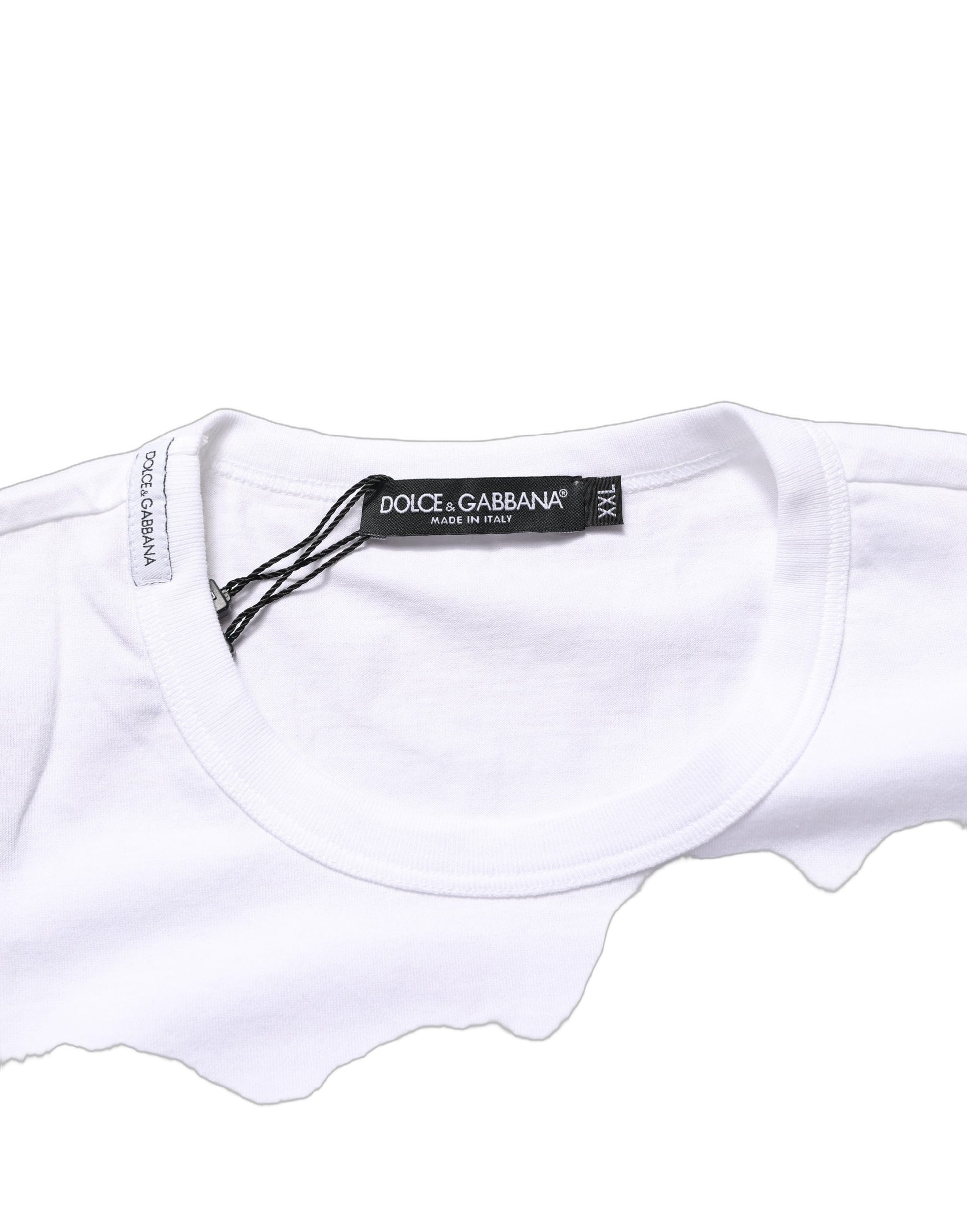 White D&G PRINCE I WAS THERE Crew Neck T-shirt