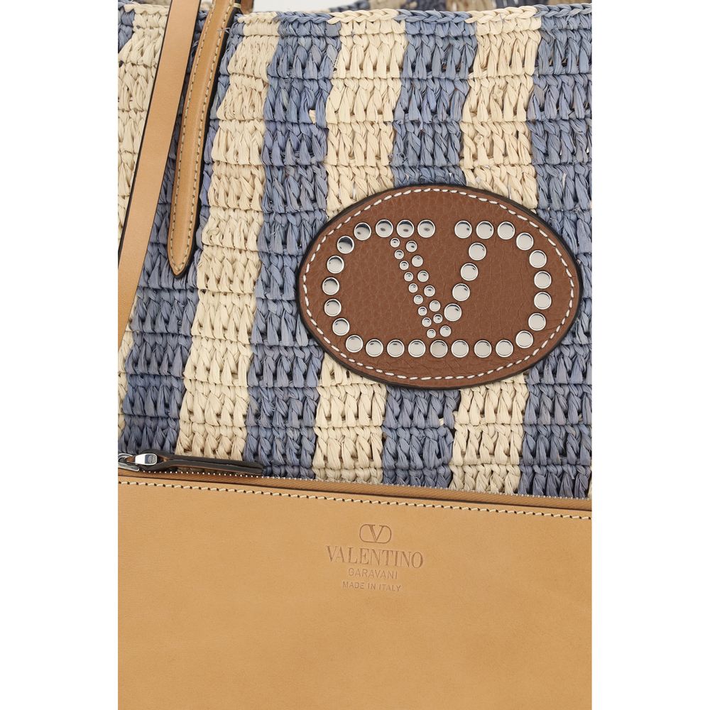 Multicolor Raffia Backet Bag