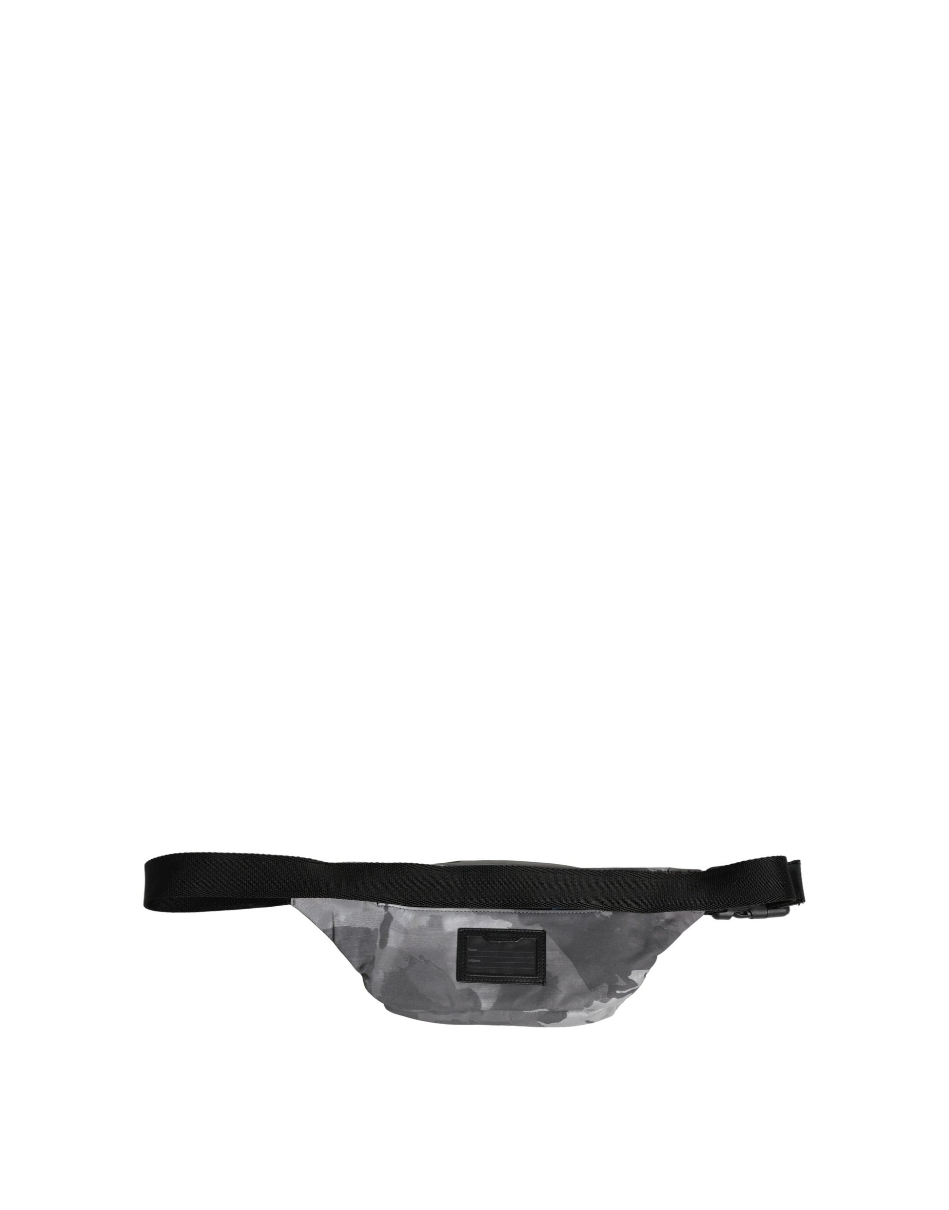 Black Nylon Brass Plate Camouflage Waist Fanny Pack Bag