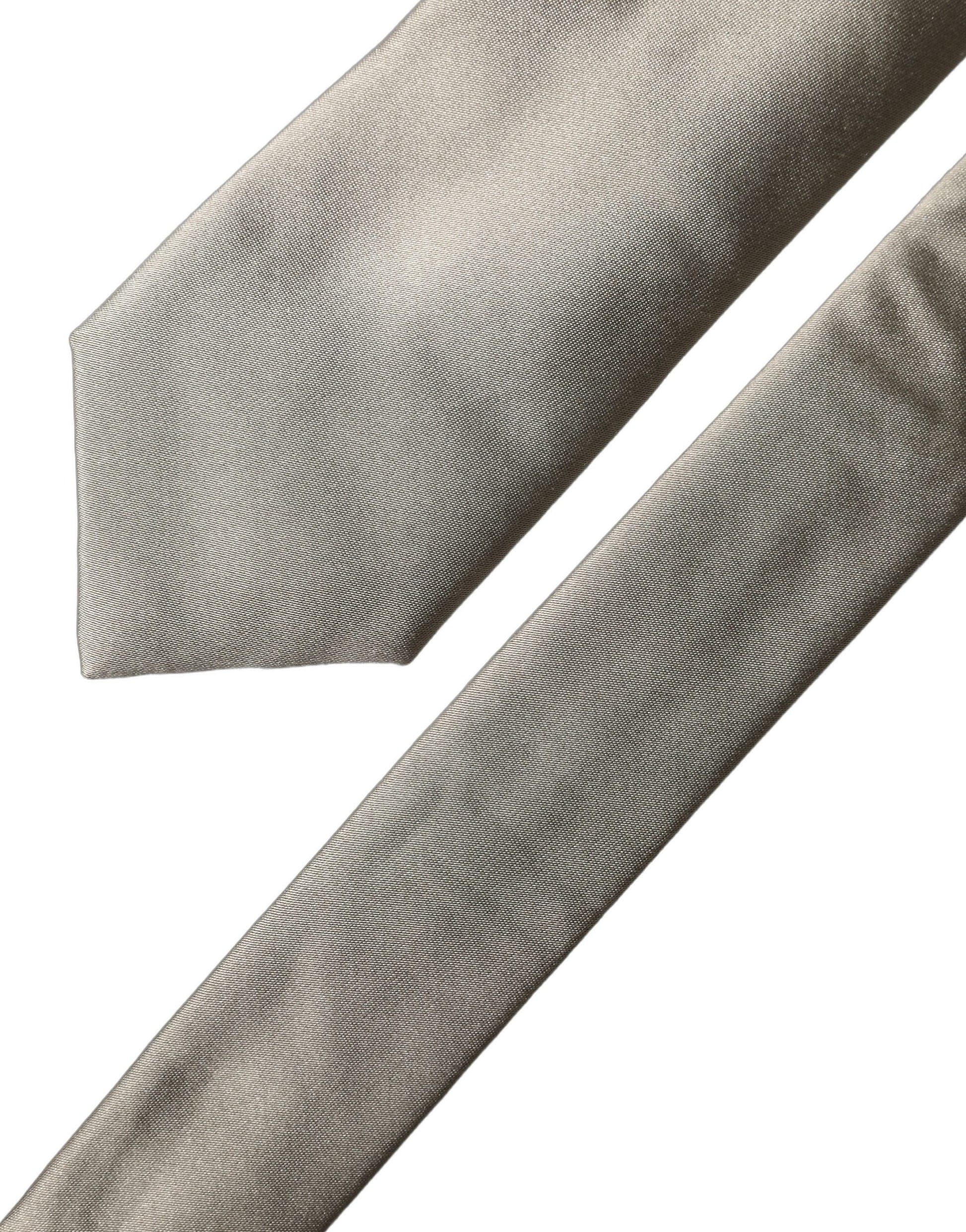 White Tattoo Floral Silk Adjustable Men Tied Necktie Tie