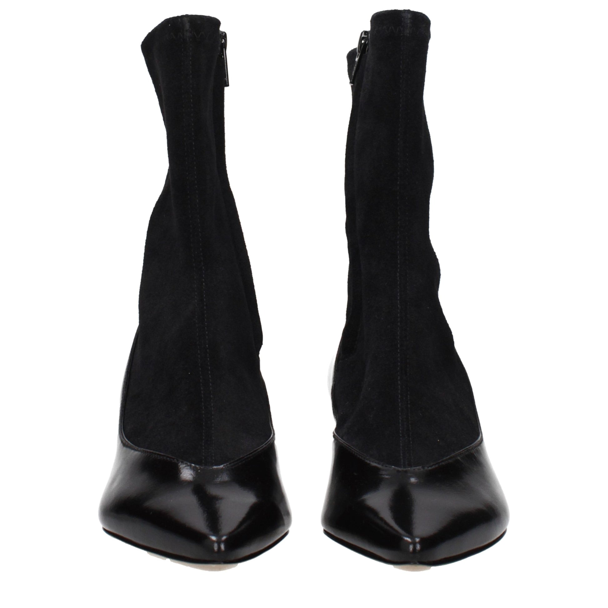 Black Leather Ankle Boots