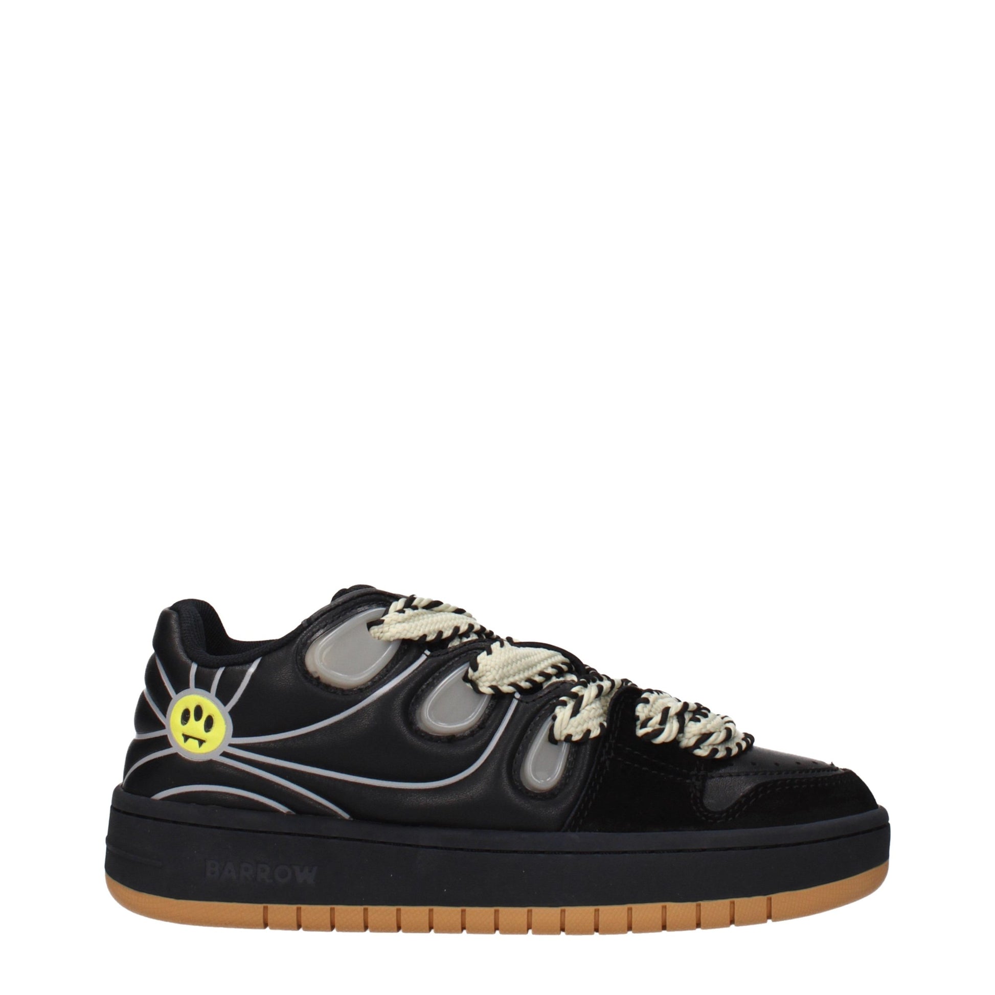 Black Leather Low Top Sneakers