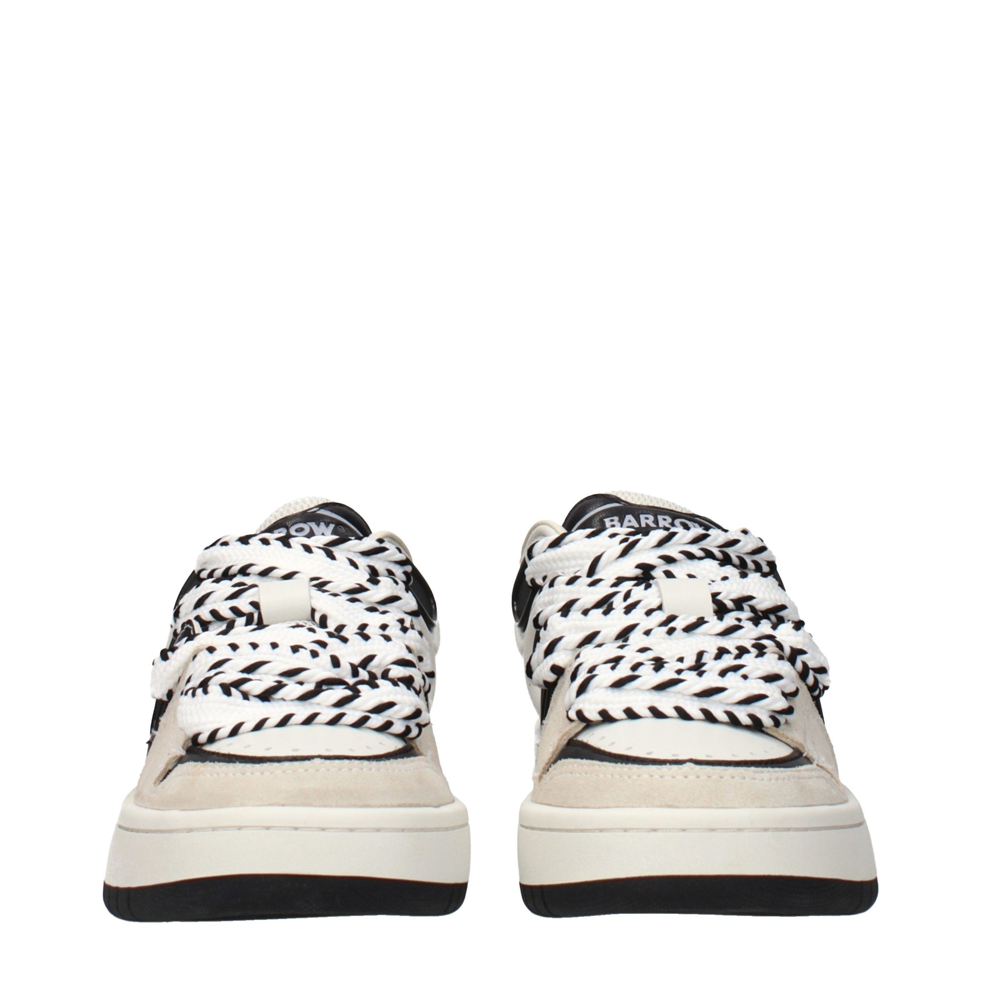 Beige Leather Sneakers