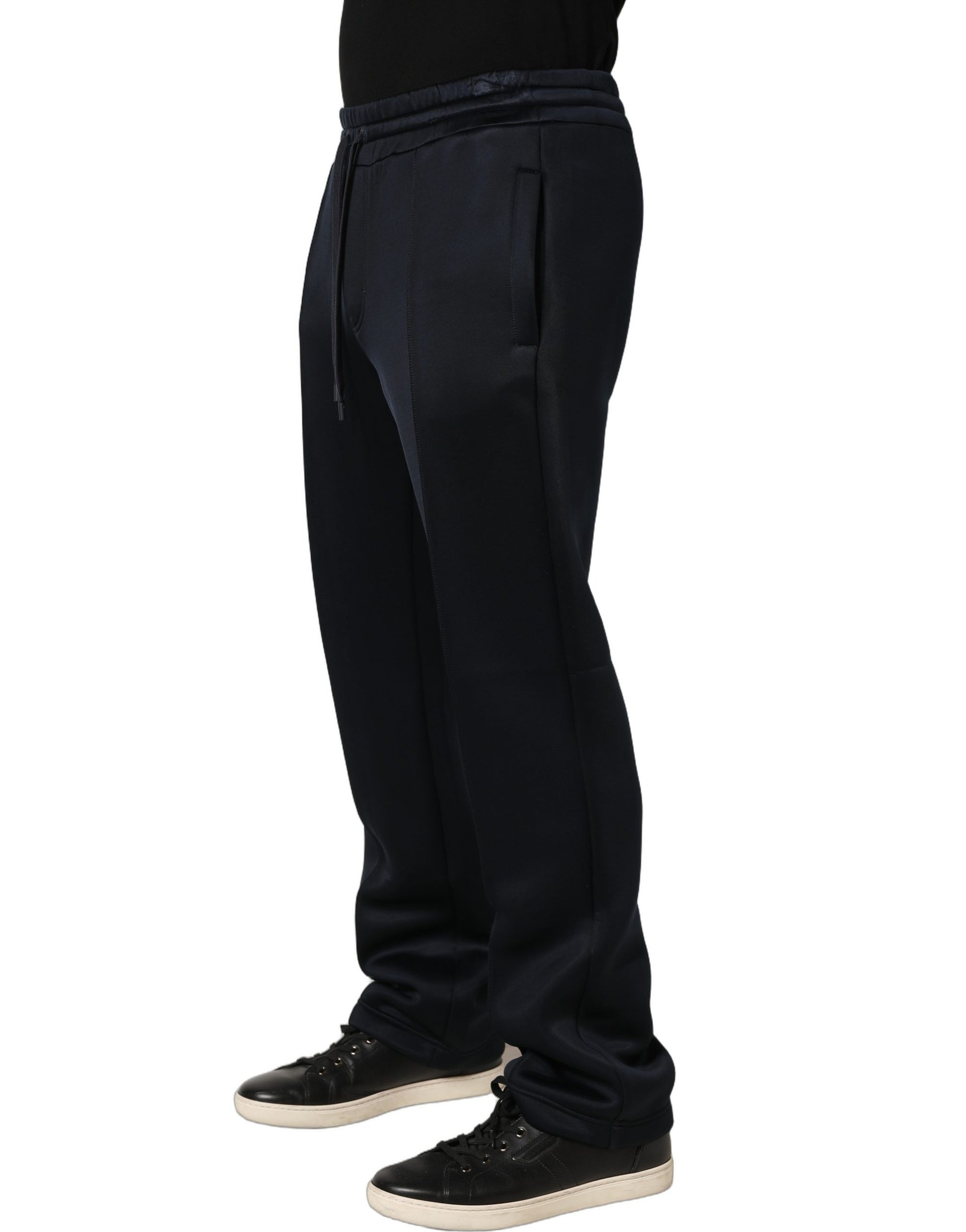 Black Polyester Jogger Men Sweatpants Pants