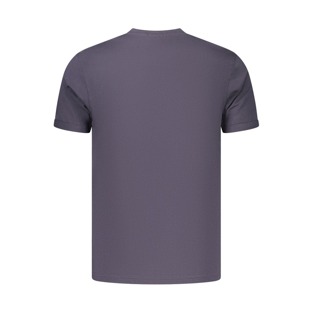 Blue Cotton Men's T-Shirt