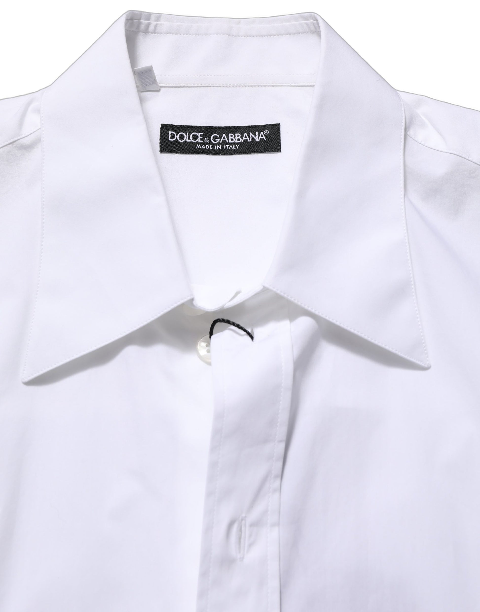 White Cotton Sleeveless Formal Dress Shirt