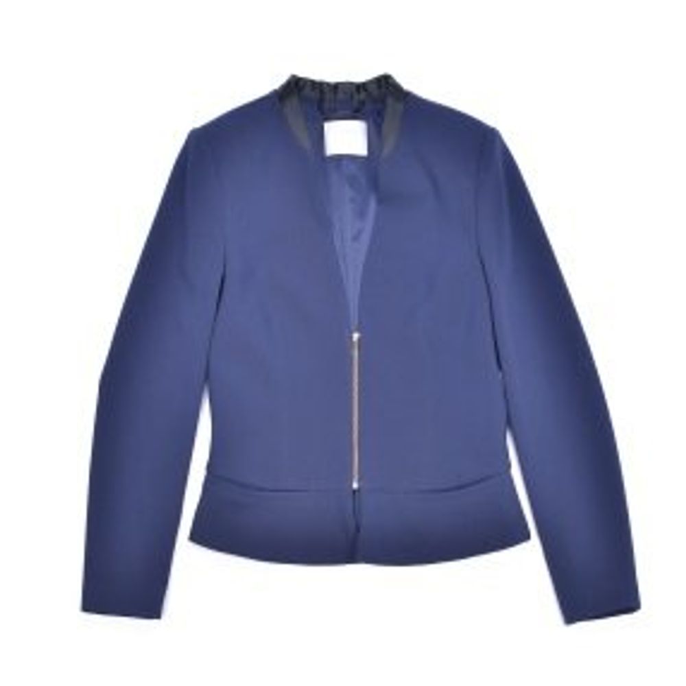 Gray Polyester Blazer