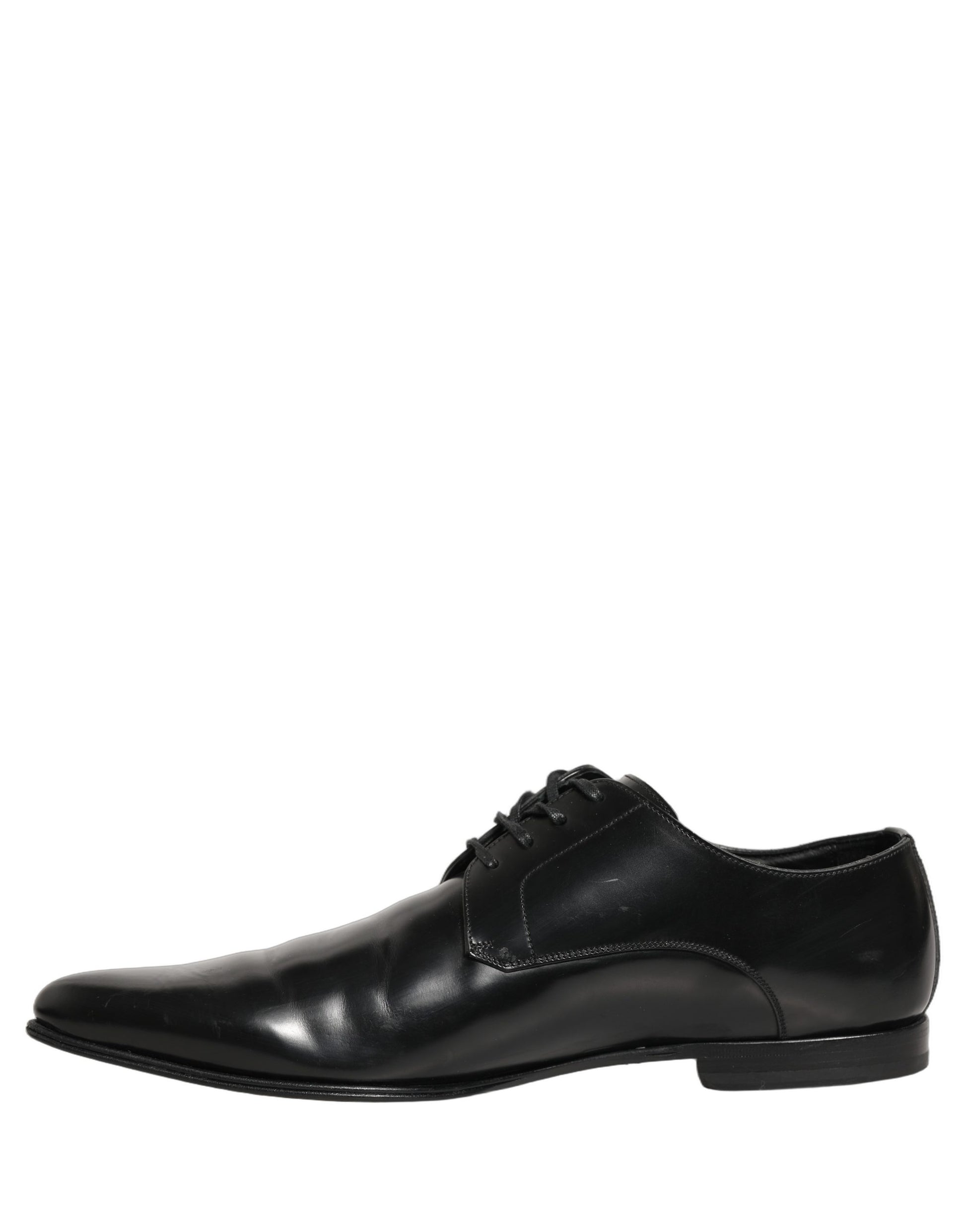 Black Leather Derby Dress Men Formal Shoes