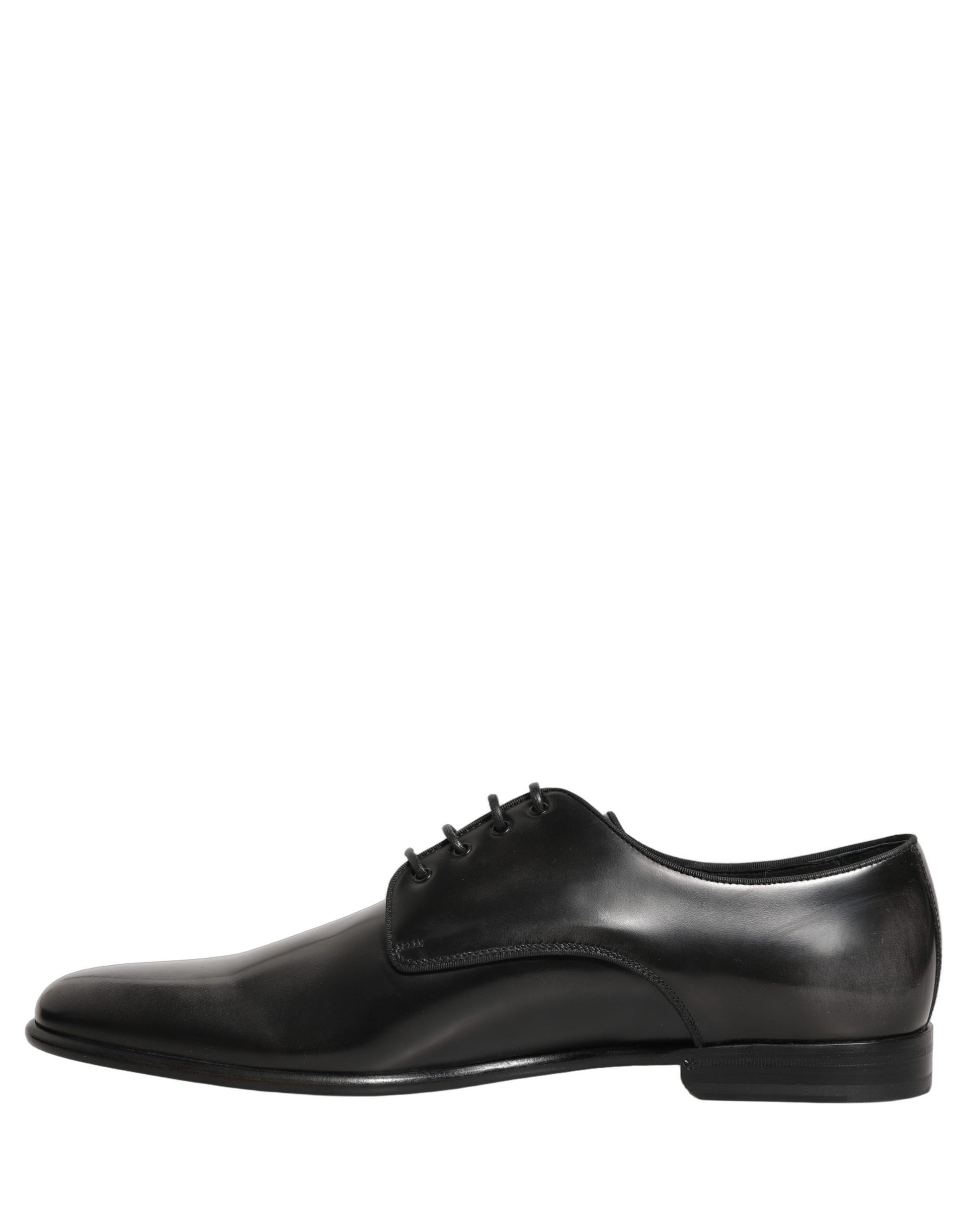Black Leather Men Derby Dress Formal Shoes