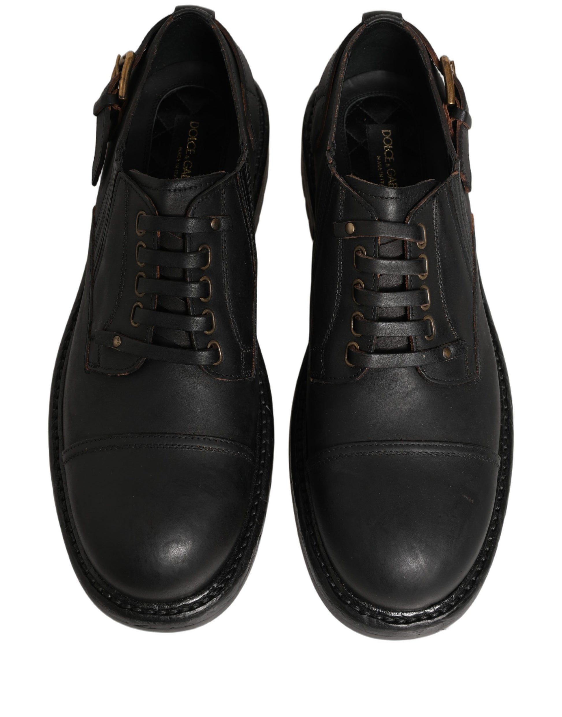 Dress Black Leather Lace Up Derby Men Shoes