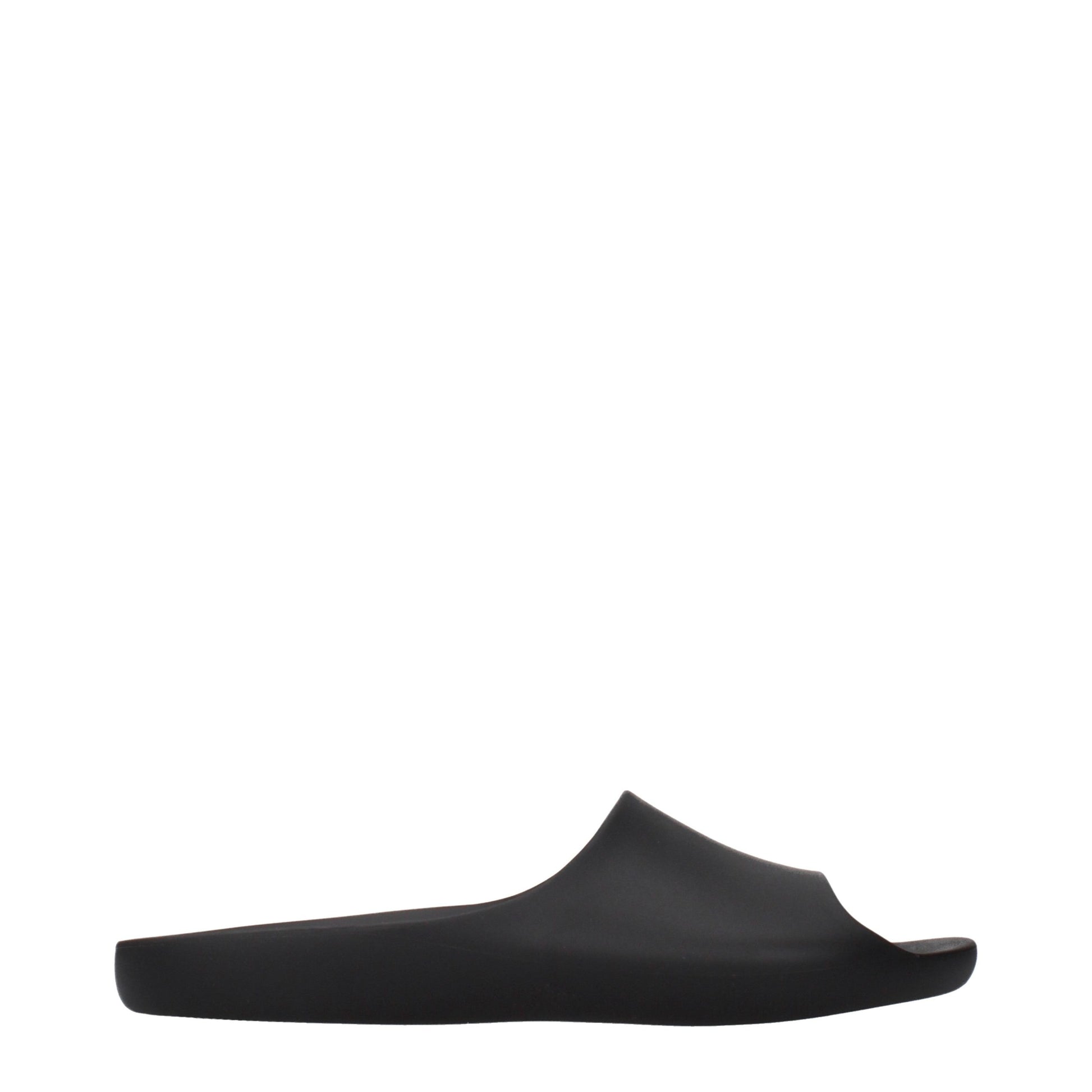 Black Cotton Slippers