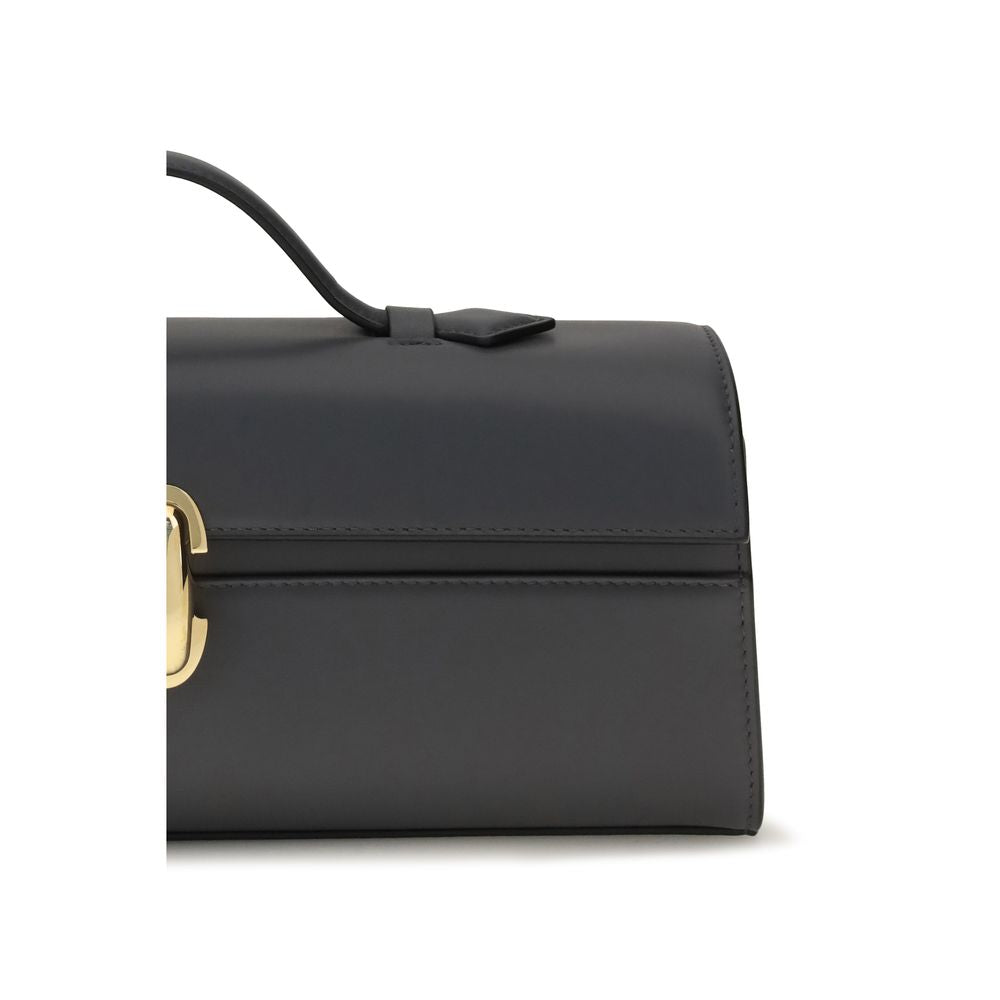 Gray Calf Leather Bos Taurus Handbag