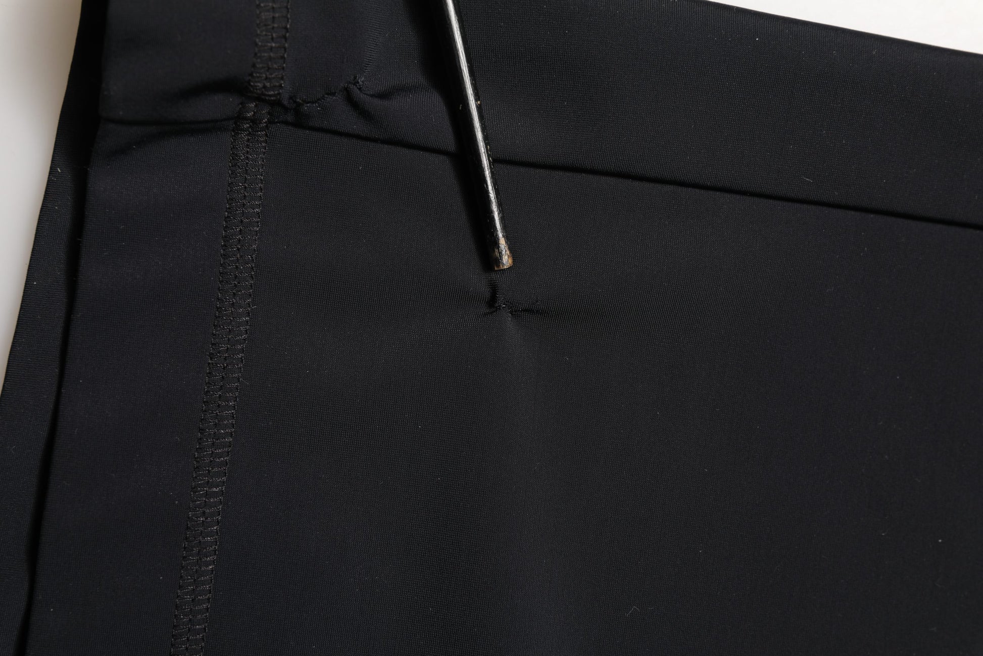 Black DGVIB3 Stretch Jersey Midi Pencil Cut Skirt