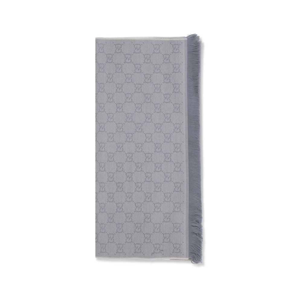 Gray Wool Scarf