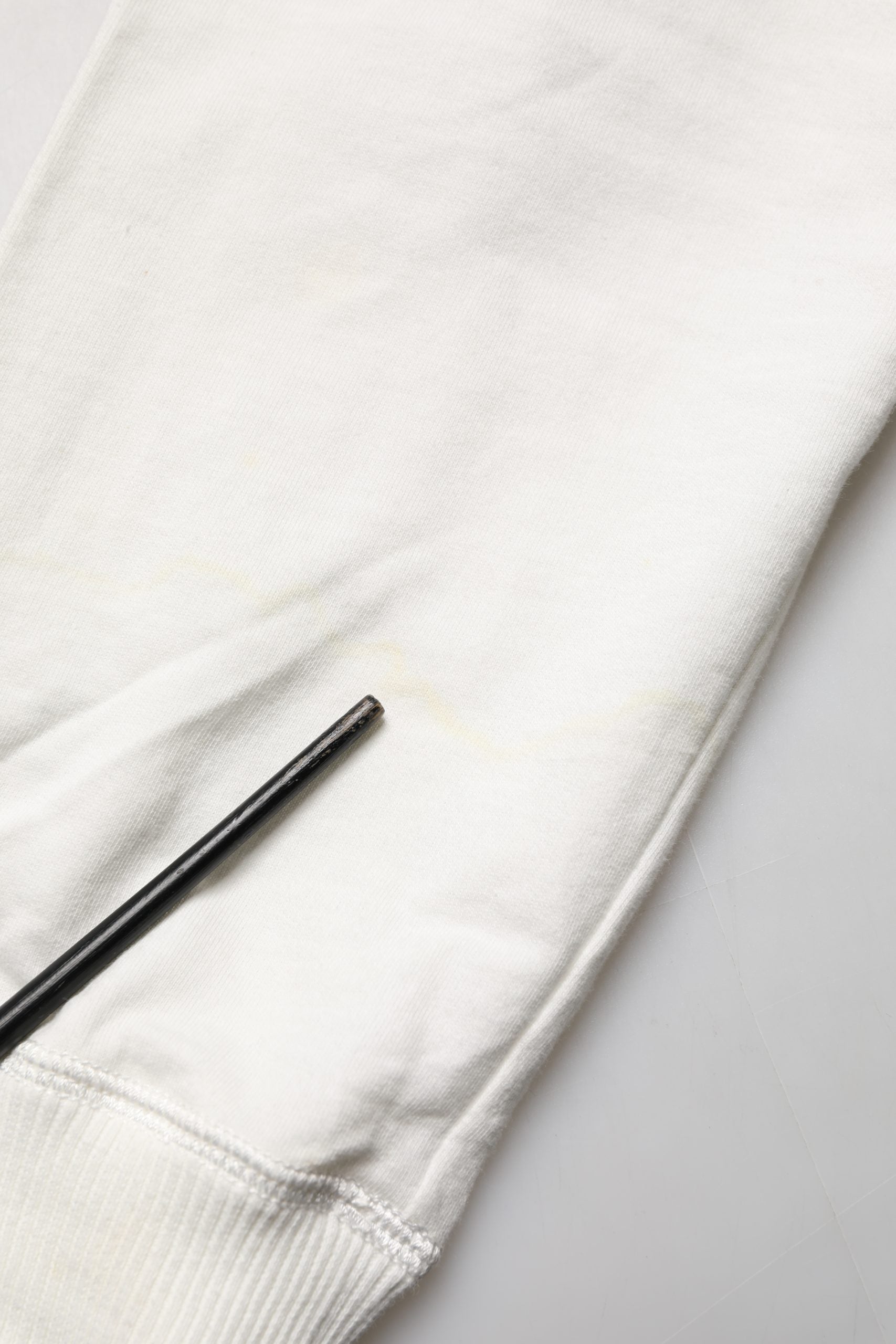 White Cotton Hooded Sweatshirt Sweater