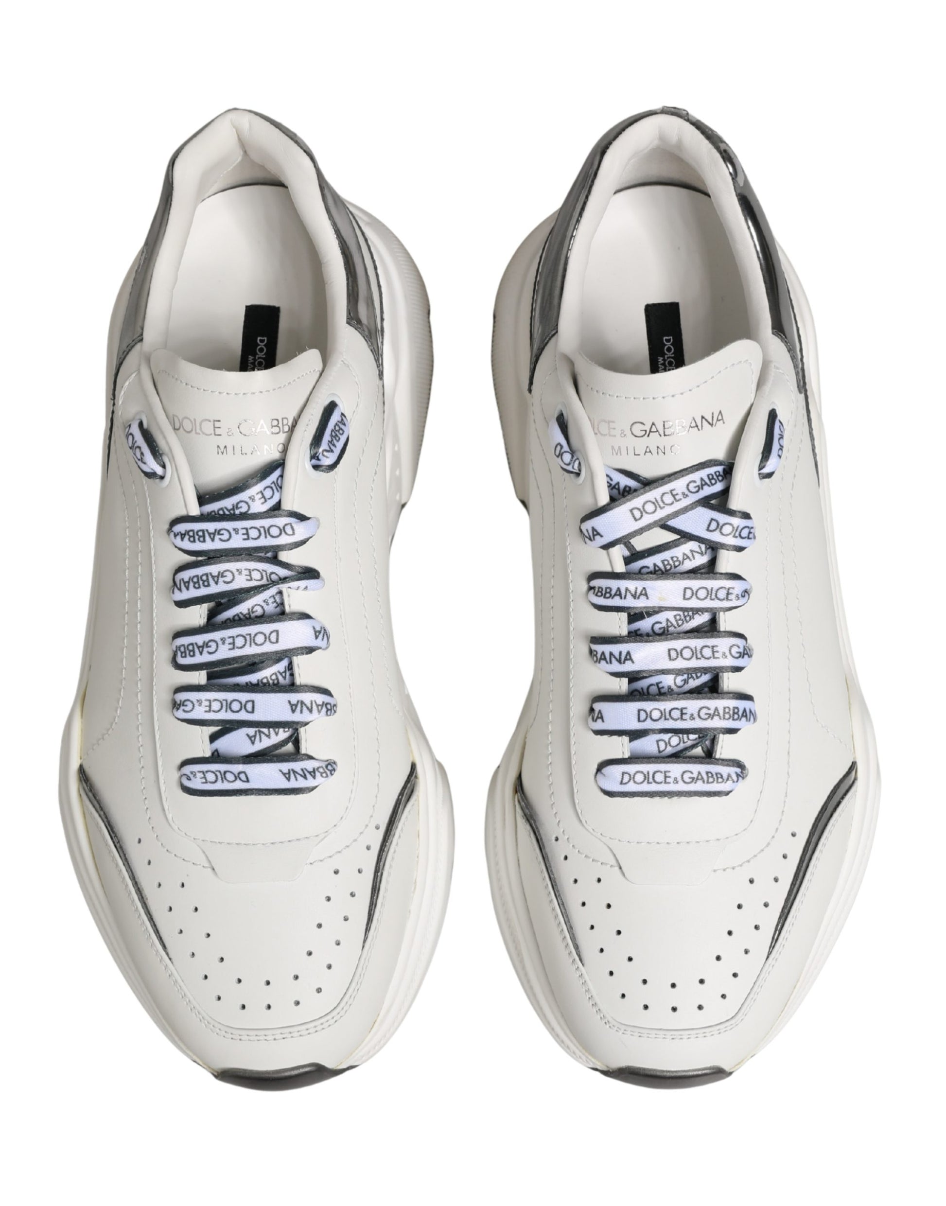 White Silver Daymaster Low Top Men Sneakers Shoes
