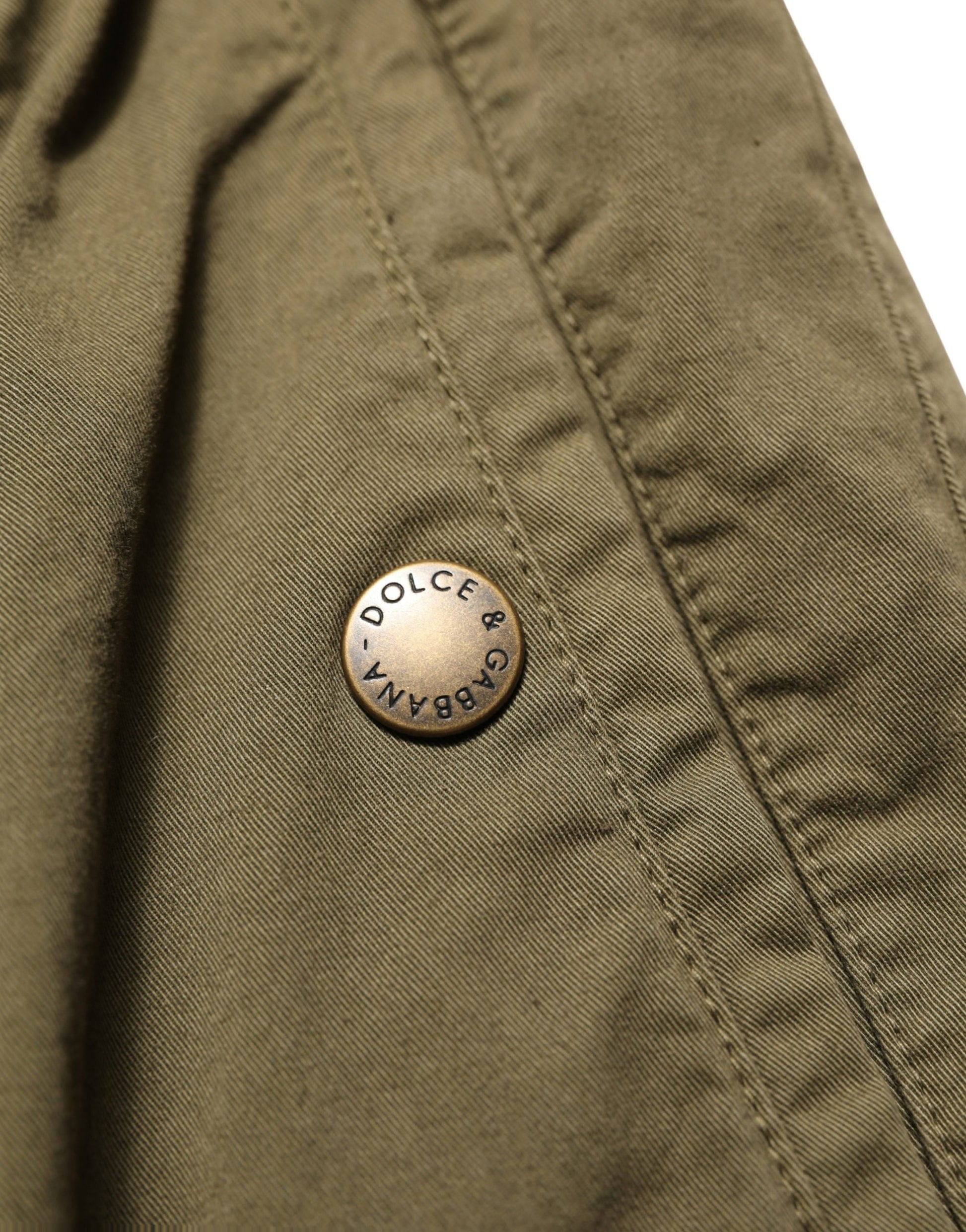 Olive Green High Waist Cargo Trouser Pants