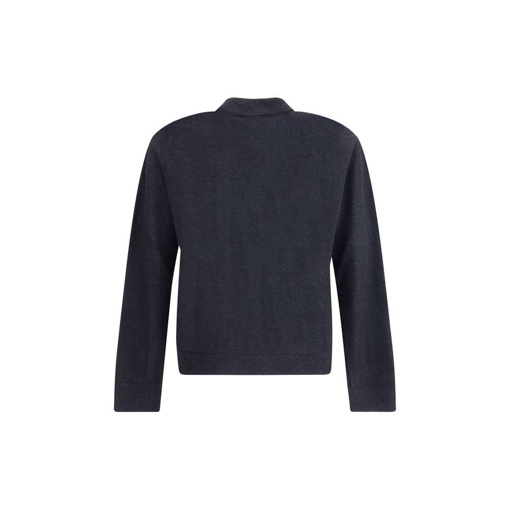Black Alpaca Vicugna Pacos Cardigan