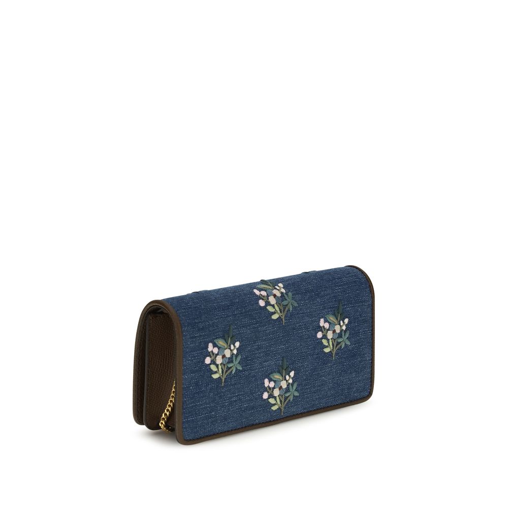Blue Cotton Shoulder Bag