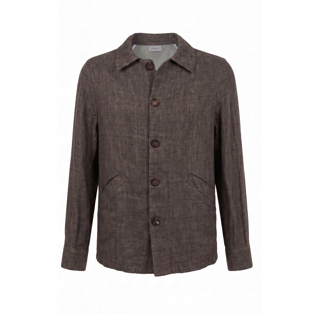 Grey Linen Men's Jacket