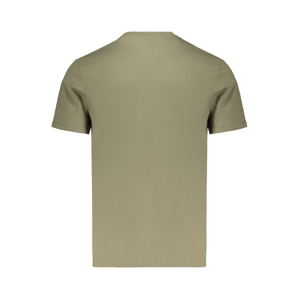 Green Cotton Men's T-Shirt