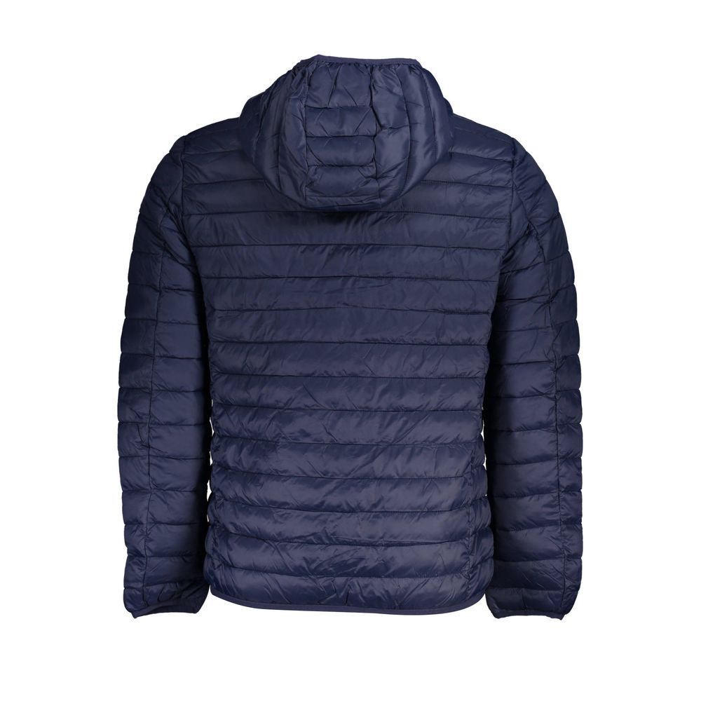 Blue Poliamide Men's Jacket