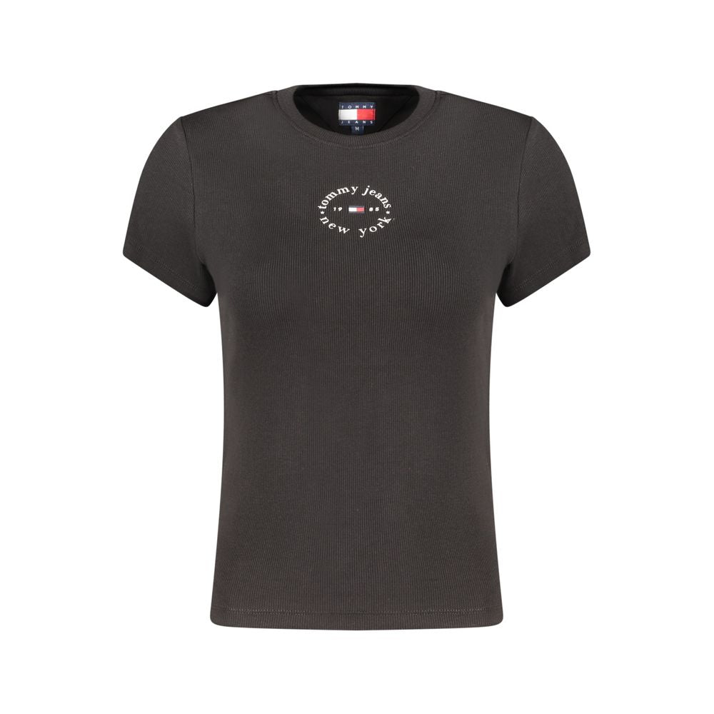 Black Cotton Women's T-Shirt