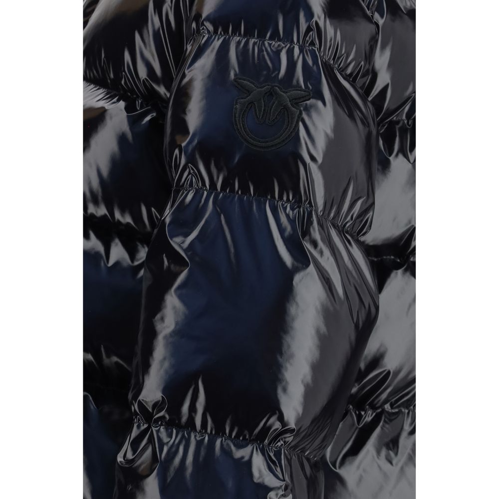 Black Polyamide Full-Length Jacket