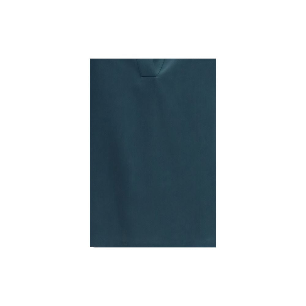 Blue Silk Shirt