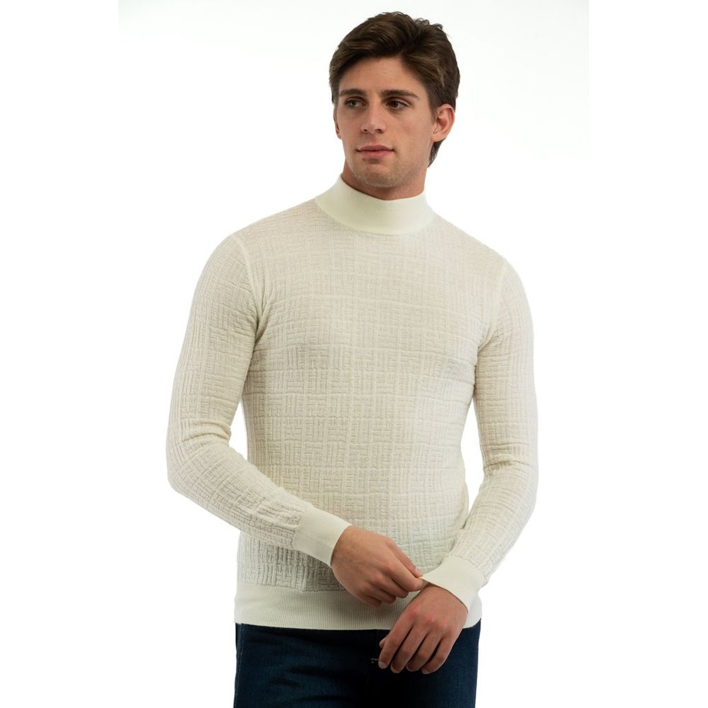 White Wool Turtleneck