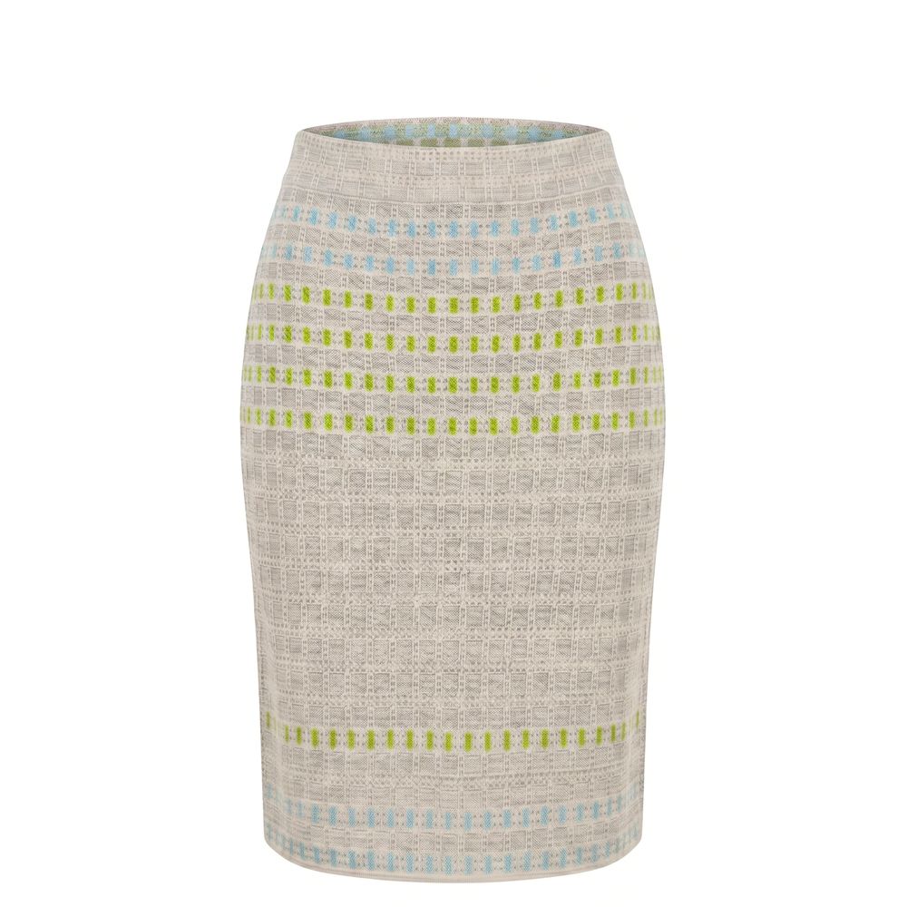 Grey Silk Women Skirt