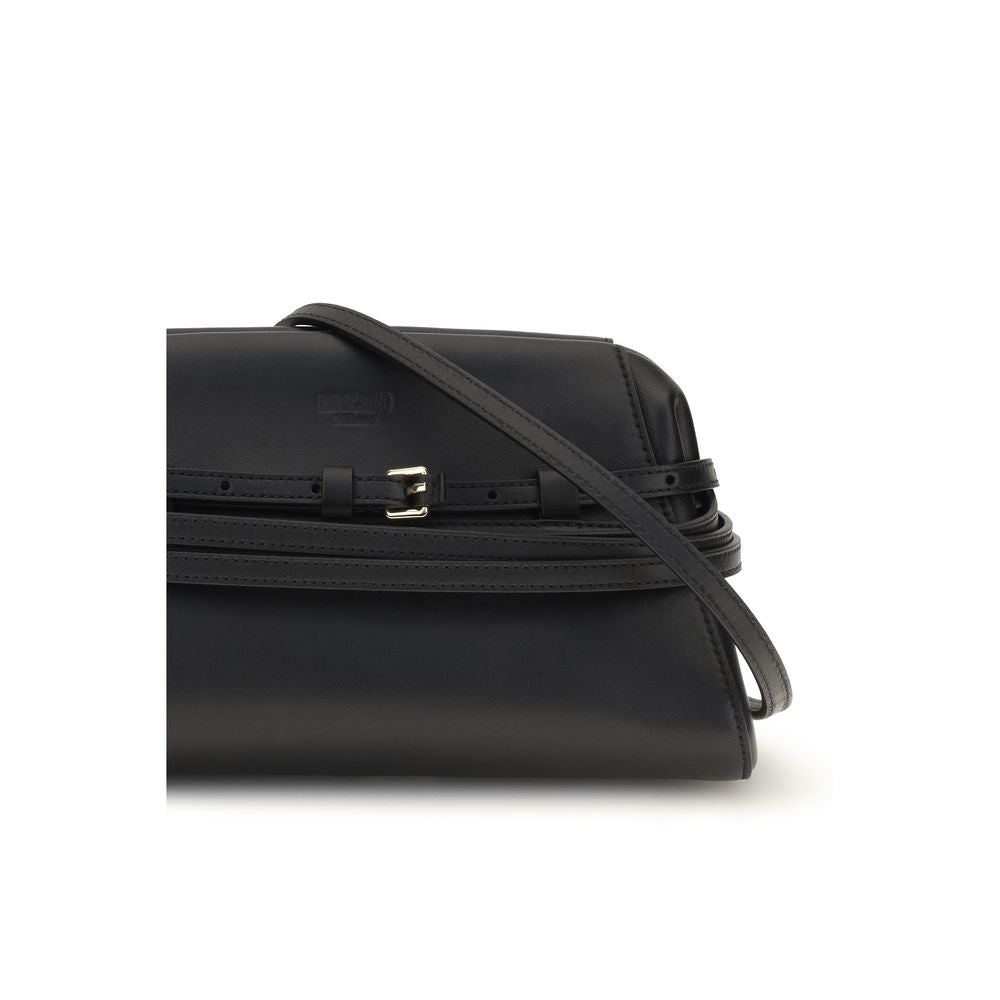 Black Goatskin Shoulder Bag