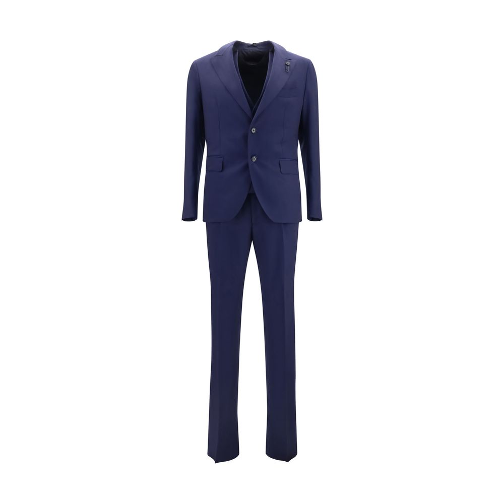 Blue Wool Oves Aries Two-Piece Suit