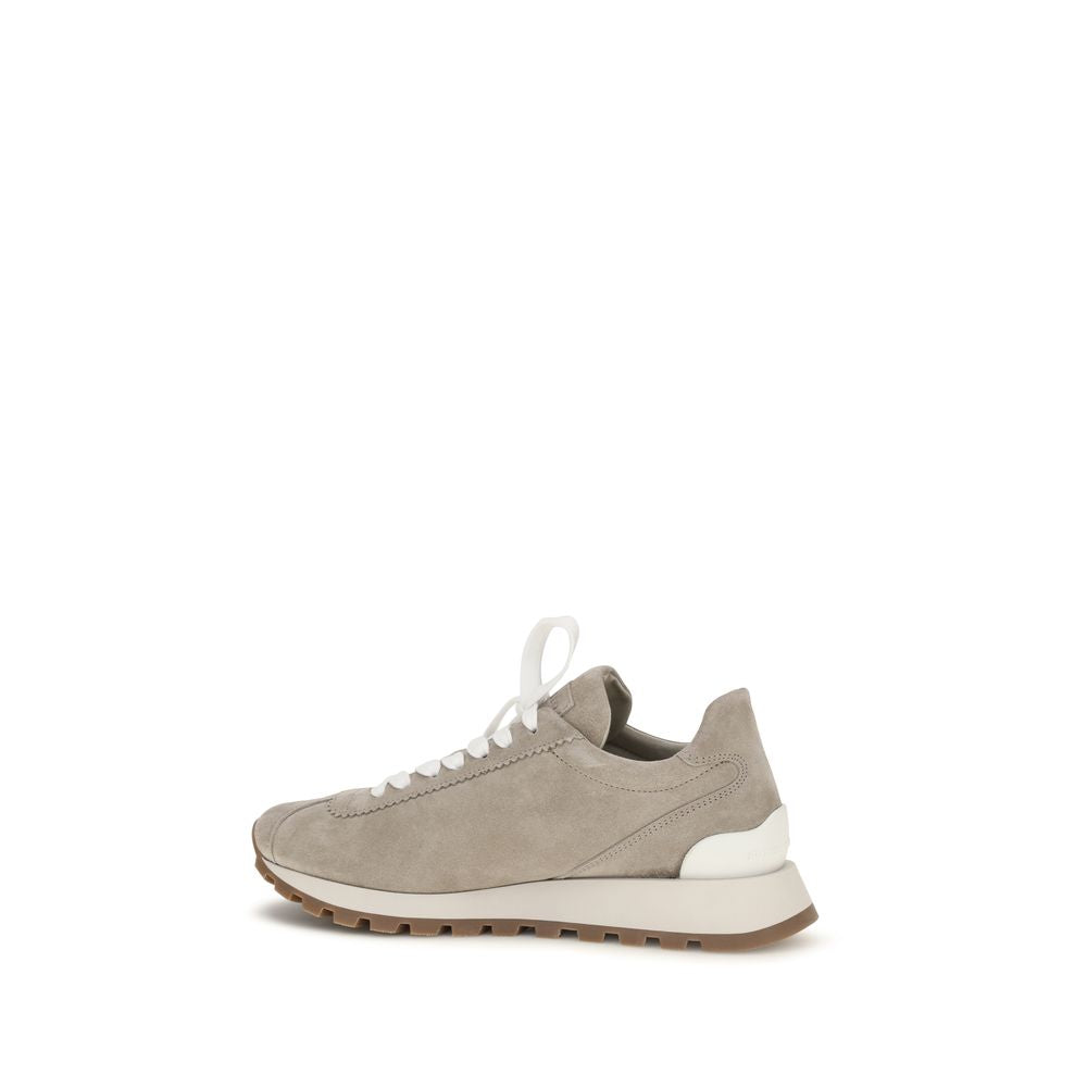 Blue Calf Leather Bos Taurus Athletic Sneakers